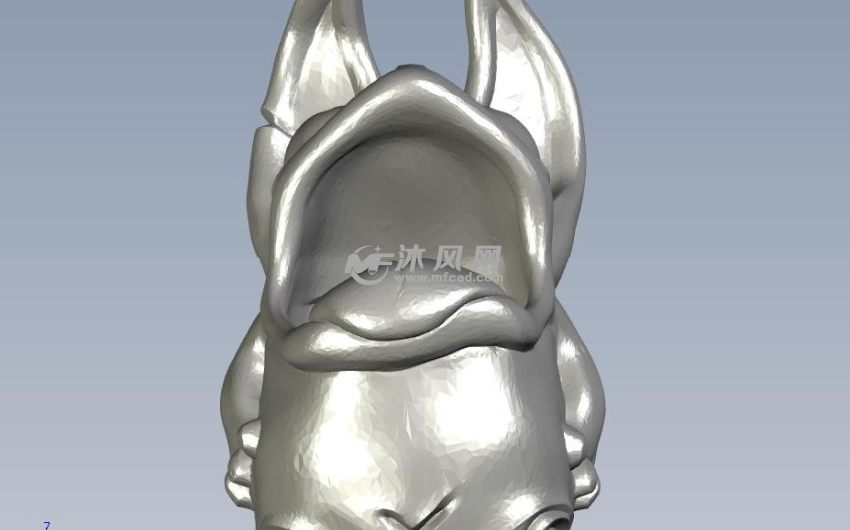 大嘴怪容器模型前视图