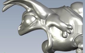 大嘴怪容器模型侧视图