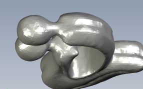 创意Kiss摆件侧视图