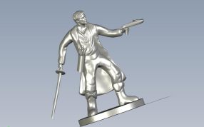 古欧洲猎人前视图