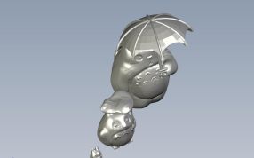 龙猫三小只轴测图