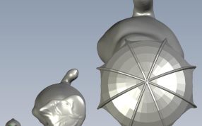 龙猫三小只俯视图