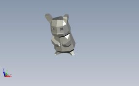 lowpoly皮卡丘拼装版轴测图