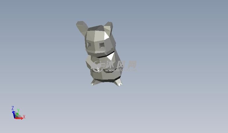 lowpoly皮卡丘拼装版轴测图