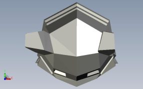 lowpoly皮卡丘拼装版俯视图