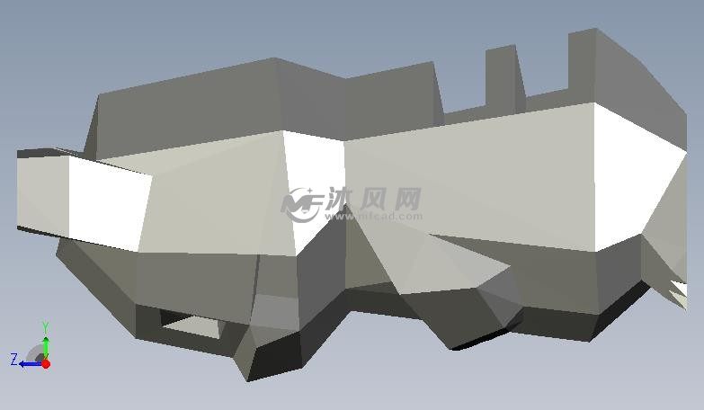 lowpoly皮卡丘拼装版侧视图