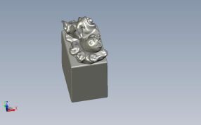 白鱼入舟闲章轴测图