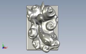 白鱼入舟闲章俯视图