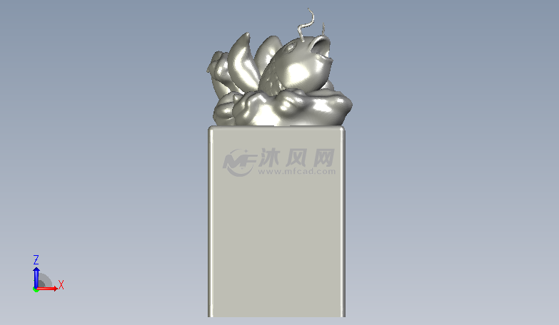 白鱼入舟闲章前视图