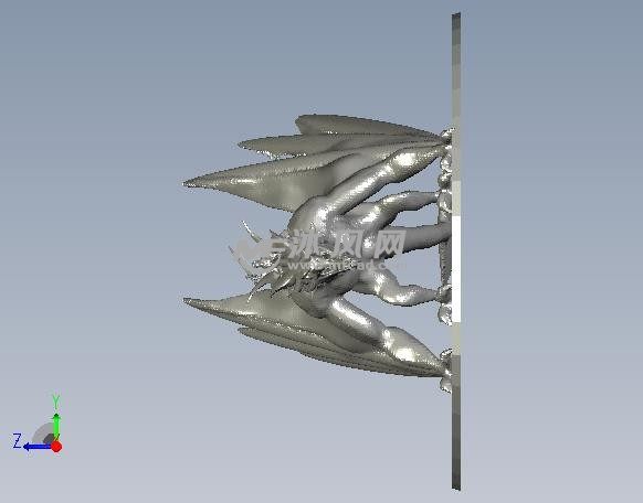 龙与骑士侧视图