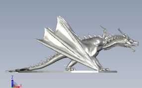 龙与骑士前视图