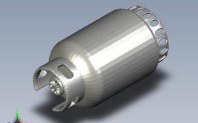 煤气罐模型轴测图