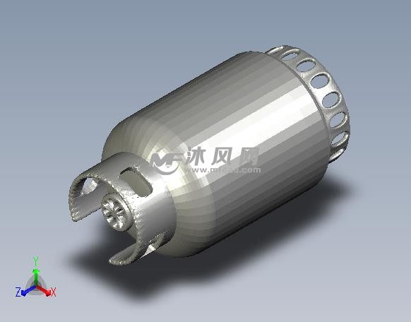 煤气罐模型轴测图