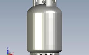 煤气罐模型前视图