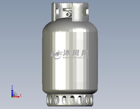 煤气罐模型前视图