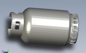 煤气罐模型侧视图