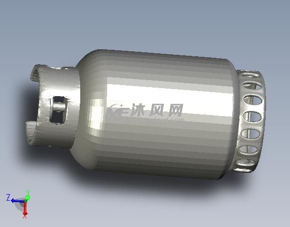 煤气罐模型侧视图