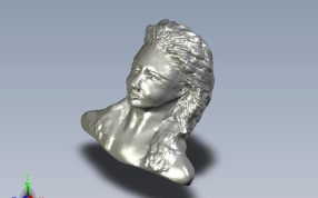 女人头像轴测图