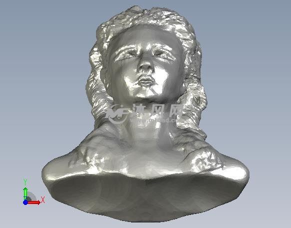 女人头像正视图