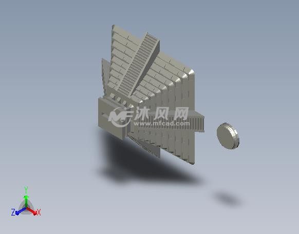 玛雅金字塔轴测图