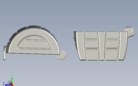 翻盖宝箱侧视图