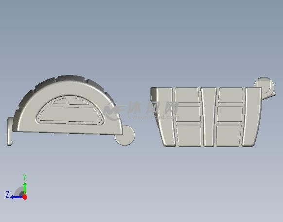 翻盖宝箱侧视图