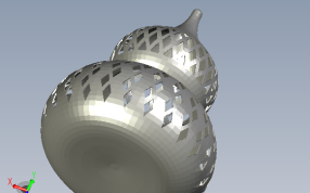 镂空葫芦底部视图