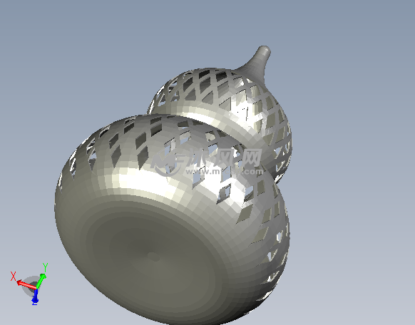 镂空葫芦底部视图