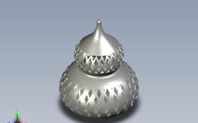 镂空葫芦轴测图