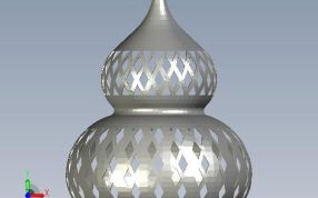 镂空葫芦正视图