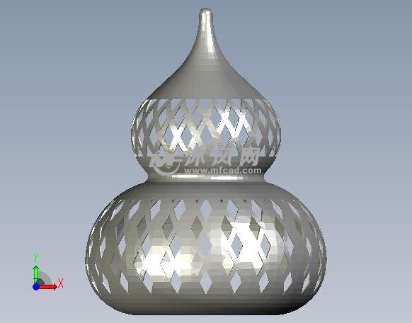 镂空葫芦正视图