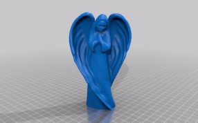 天使圣诞树礼帽正视图