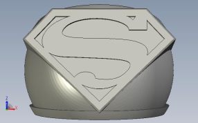 超人戒指正视图