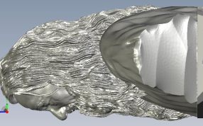 甘道夫半身雕像侧视图