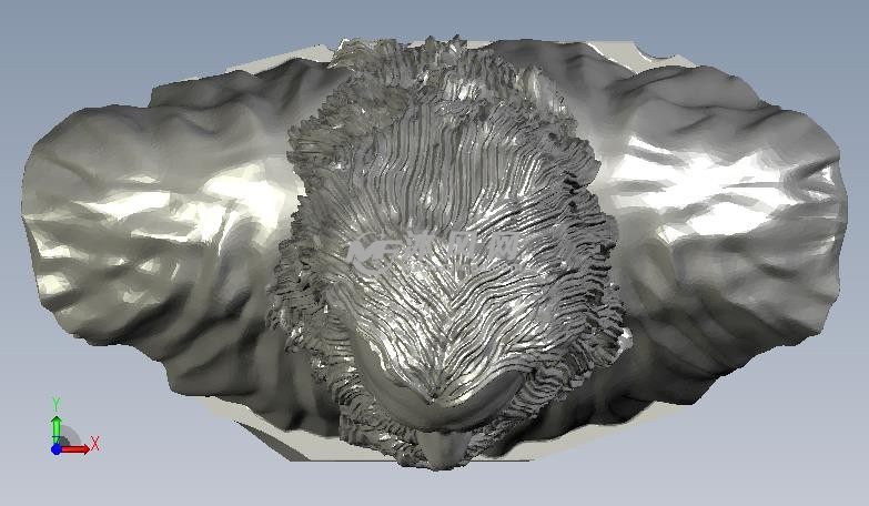 甘道夫半身雕像俯视图