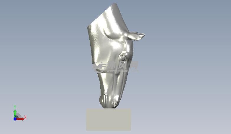 马头模型侧视图