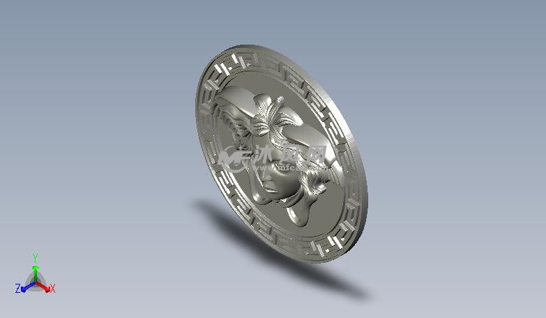 美杜莎头像轴测图