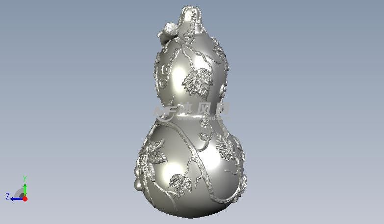 植物纹理葫芦侧视图