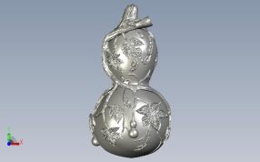 植物纹理葫芦正视图