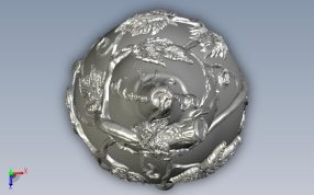 植物纹理葫芦俯视图