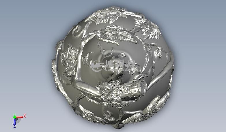 植物纹理葫芦俯视图