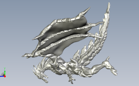 巴哈姆特侧视图