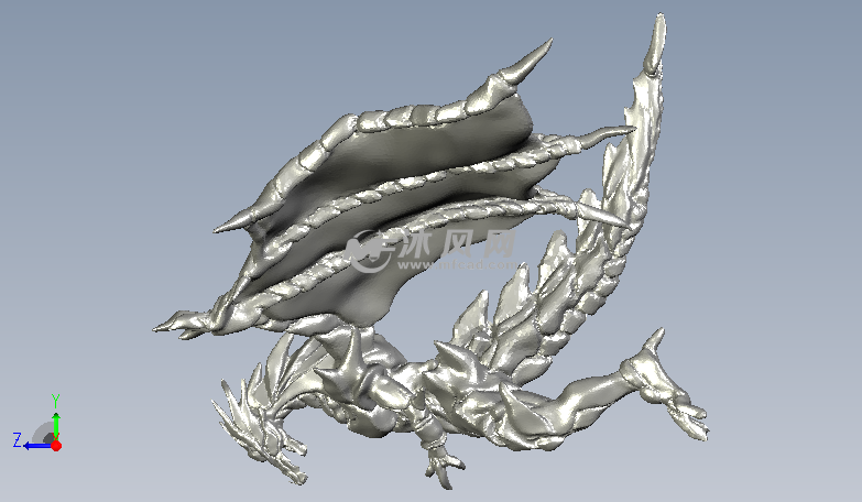 巴哈姆特侧视图