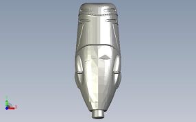 高精度电钻模型俯视图