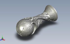 2018俄罗斯世界杯中的“大力神杯”轴测图