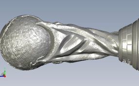 2018俄罗斯世界杯中的“大力神杯”侧视图