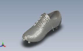 蜂窝足球靴轴测图