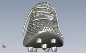 蜂窝足球靴正视图