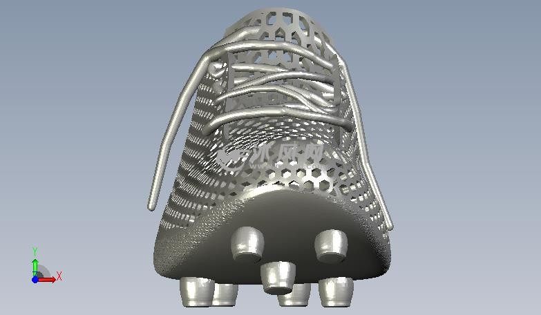 蜂窝足球靴正视图