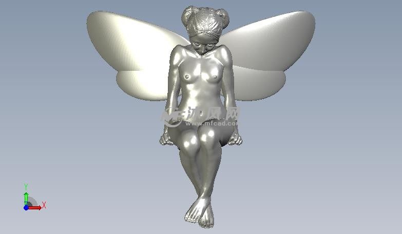 小天使模型正视图